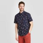 Men's Standard Fit Short Sleeve Button-down Shirt - Goodfellow & Co Frothy Blue S, Men's,