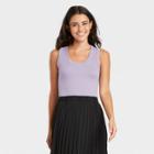 Women's Slim Fit Tank Top - A New Day Violet