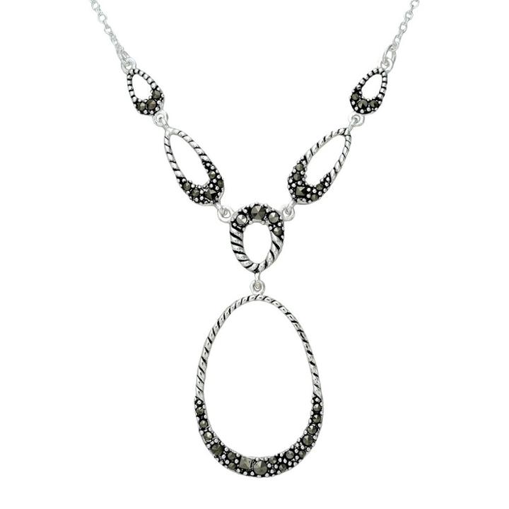 Target Marcasite Rope Y Necklace -