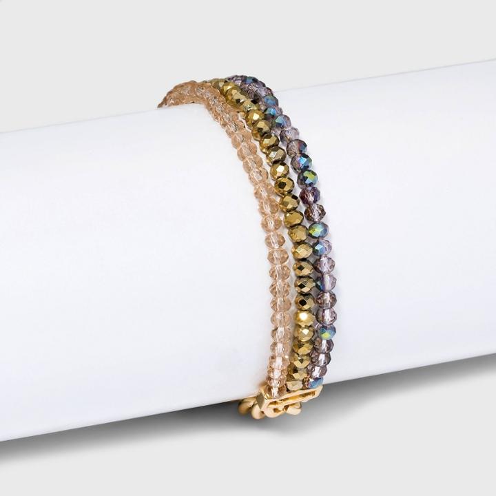 Beaded Chain Bracelet - A New Day Assorted Purples