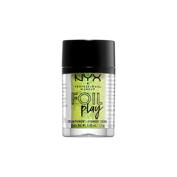 Nyx Professional Makeup Foil Play Cream Pigment Happy Hippie - 0.08oz, Yellow