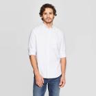 Men's Standard Fit Long Sleeve Whittier Oxford Button-down Shirt - Goodfellow & Co Blue