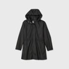 Women's Plus Size Rain Jacket - Ava & Viv Black X