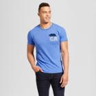 Men's California Ca Bear Short Sleeve Crew Neck T-shirt - Awake - Blue