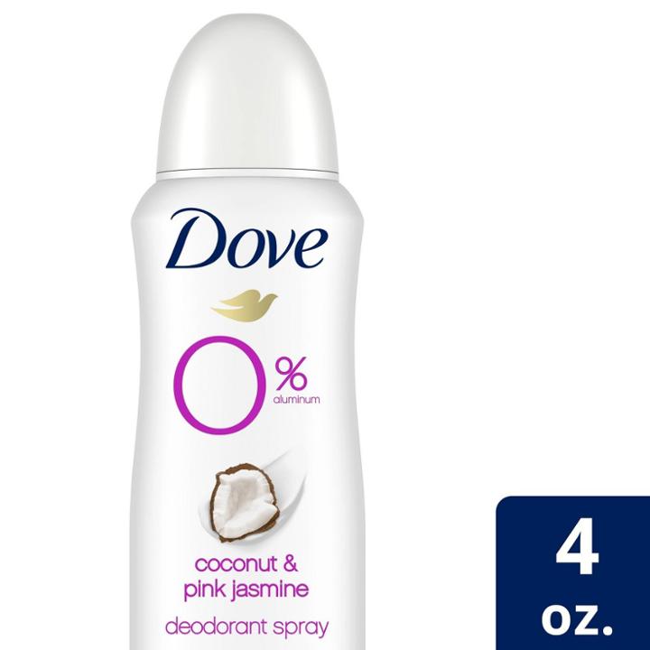 Dove Beauty 0% Aluminum Coconut & Pink Jasmine 48 Hour Deodorant