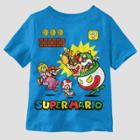 Toddler Boys' Nintendo Super Mario Short Sleeve T-shirt - Aqua