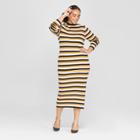 Women's Plus Size Striped Sweater Dress - Who What Wear Cream (ivory) X