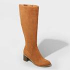 Women's Marlee Knee High Heeled Boots - Universal Thread Cognac