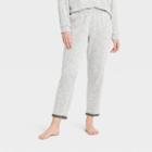 Women's Two-toned Fleece Lounge Pants - Stars Above Gray