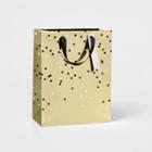 Dots Gift Bag Black & Gold - Wondershop