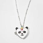 Cat & Jack Girls' Pandacorn Necklace - Cat And Jack White