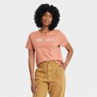 Women's Short Sleeve T-shirt - Universal Thread Apricot Orange