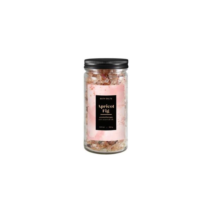 Apricot Fig Glass Jar Bath Salts - 12oz - Target Beauty