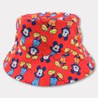 Toddler Mickey Mouse Reversible Bucket Hat - Red/blue