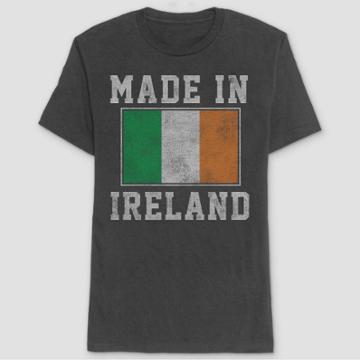 Well Worn Men's Made In Ireland Short Sleeve Graphic T-shirt - Heathered Gray