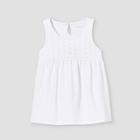 Girls' Knit Eyelet Tank Top - Cat & Jack White