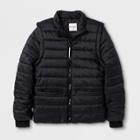 Boys' Adaptive Puffer Coat - Cat & Jack Black