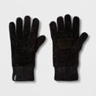 Isotoner Women's Solid Chenille Warmtouch Gloves - Black, Gray