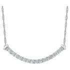 Distributed By Target Diamond Accent Round White Diamond Fashion Necklace In Sterling Silver (i-j,i2-i3), Women's,