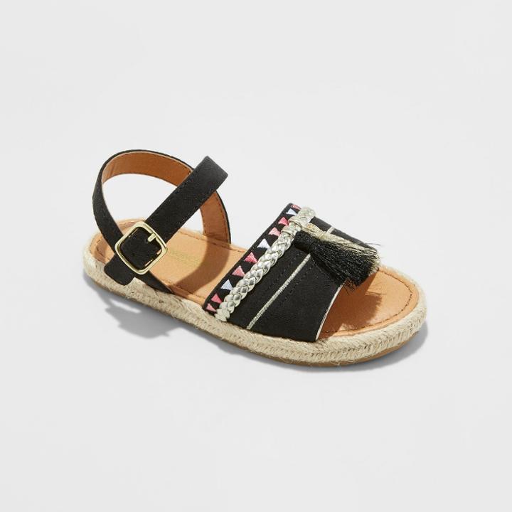 Toddler Girls' Kensley Slide Sandals - Genuine Kids From Oshkosh Black