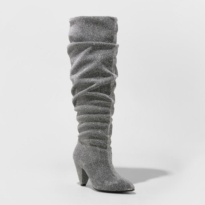Women's Marley Sparkle Slouch Fashion Boots - A New Day