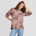 Women's Crewneck Fleece Tunic Sweatshirt - Universal Thread Purple