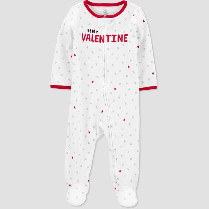 Baby 'littlest Valentine' Sleep N' Play - Just One You Made By Carter's White/red Newborn