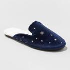 Women's Juliette Velvet Loafer Slippers - Stars Above Navy