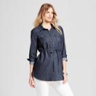 Maternity Denim Tunic - Isabel Maternity By Ingrid & Isabel Indigo