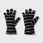 Boys' Striped Fleece Gloves - Cat & Jack Black