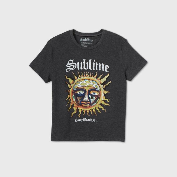Women's Sublime Short Sleeve Graphic T-shirt - Charcoal Heather Xs, Women's, Gray
