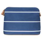Cathy's Concepts Personalized Blue Striped Cosmetic Bag - No Letter,