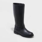Girls' Luz Zipper Riding Boots - Cat & Jack Black