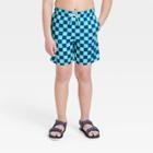 Boys' Checkered Swim Shorts - Cat & Jack Blue