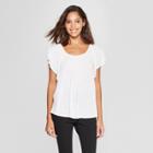 Women's Short Sleeve Top - A New Day White