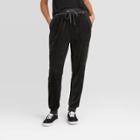 Women's Velour Oil Wash Jogger Pants - Knox Rose Black