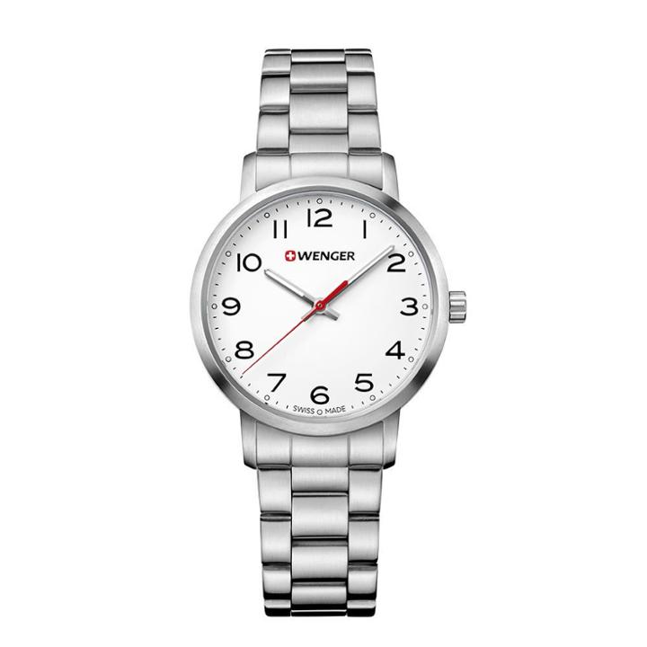 Women's Wenger Avenue - Swiss Made - White Dial Stainless Steel Bracelet - White