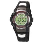 Men's Armitron Digital And Chronograph Sport Resin Strap Watch - Black, Black/red