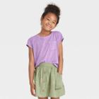 Girls' Boxy Pocket T-shirt - Cat & Jack Violet