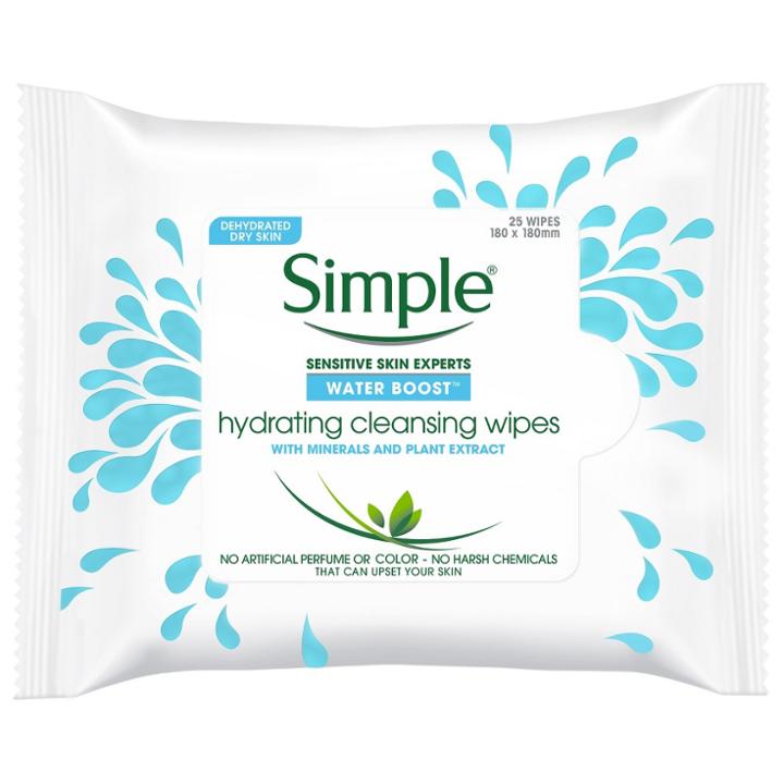 Simple Water Boost Cleansing Wipes
