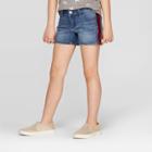 Plus Size Girls' Flip Sequin Jean Shorts - Cat & Jack Dark Wash