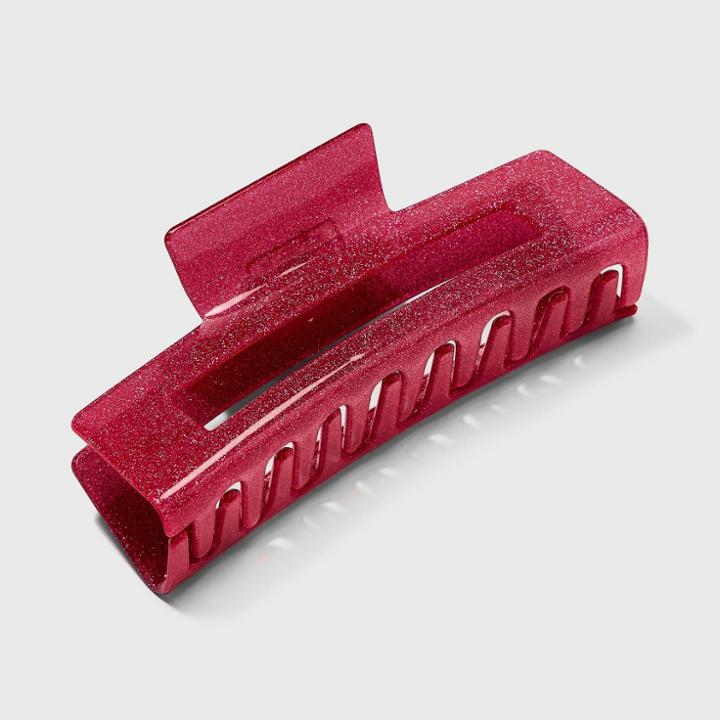 Jumbo Glitter Claw Hair Clip - Wild Fable Pink