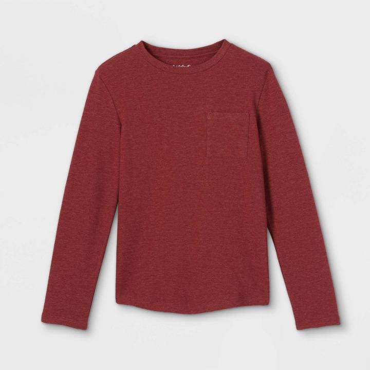 Boys' Ottoman Knit Long Sleeve T-shirt - Cat & Jack