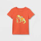 Toddler Boys' Dino Building Blocks Graphic Short Sleeve T-shirt - Cat & Jack Orange