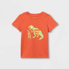 Toddler Boys' Dino Building Blocks Graphic Short Sleeve T-shirt - Cat & Jack Orange