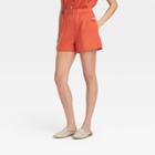 Women's High-rise Pull-on Shorts - Universal Thread Rust