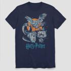 Men's Warner Bros. Harry Potter Night Animal Short Sleeve T-shirt - Navy