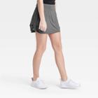 Girls' Knit Ruched Performance Skort - All In Motion Gray
