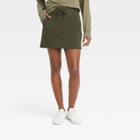 Women's Stretch Woven Skorts - All In Motion Olive Green