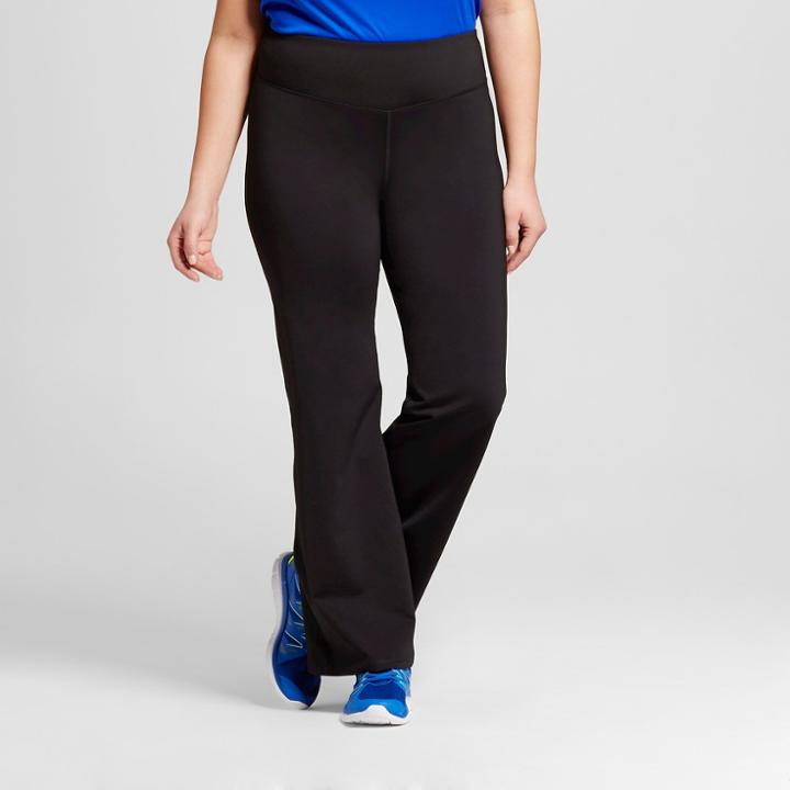 Women's Plus-size Embrace Flare Yoga Pants - C9 Champion Black